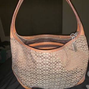 Coach medium sized tan purse